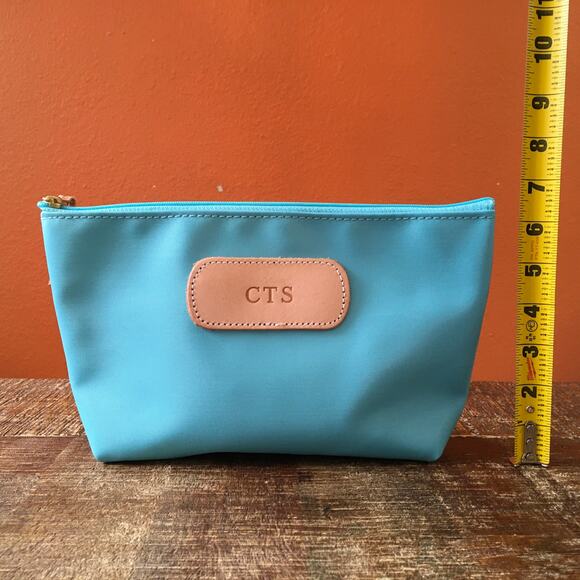 Jon Hart Design Grande Pouch Zipper Bag Ocean Blue Coated Canvas Travel *CTS* - Picture 3 of 7